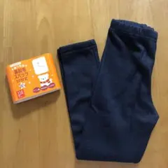 西松屋 あったか裏起毛スパッツ10分丈 160デニール 110㎝ デニム風 新品