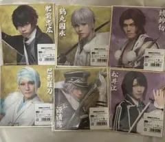 刀ミュ スクラッチ 色紙 肥前忠広 鶴丸国永 蜻蛉切 巴形薙刀 源清麿 松井江