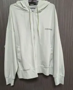 コンバース フルジップ パーカー ペールグリーン レディース Mサイズ