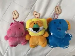 たべっ子どうぶつ　ぬいぐるみ　キーホルダー　キーチェーン　ライオン　ゾウ　カバ
