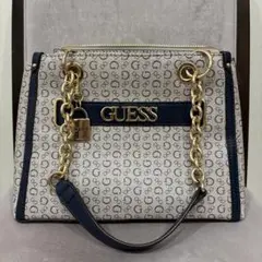 GUESS ショルダーバッグ ベージュ/ネイビー