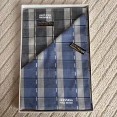 未使用品 GUINNESSチェック柄ハンカチ 約46cm 2枚セット