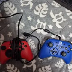 Nintendo Switch 有線 プロコン 青 赤