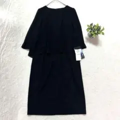 ✧新品タグ付き【東京ソワール】シフォンドレープワンピース7 　薄地　春　夏