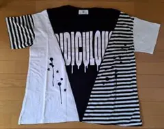 WORLD WIDE LOVE! 三角切り替えボーダーTシャツ 着用済み品のサムネイル
