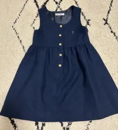 ネイビー ノースリーブ ジャンバースカート