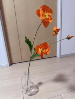 【値下げ中】オレンジポピーの造花
