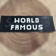 Supreme WORLD FAMOUS ステッカー　雑誌　付録　非売品　レア