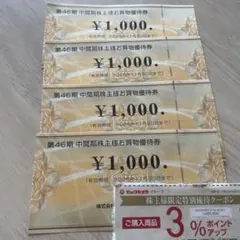 ビックカメラ　株主優待　4,000円