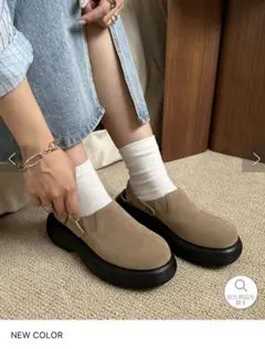 【新品未使用】discoat グロッグサボシューズ　ベージュ　Lサイズ