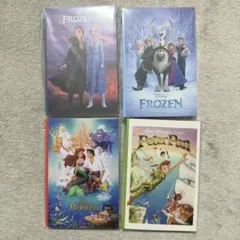 ディズニー ハッピーくじ ポストカードブック 4点セット