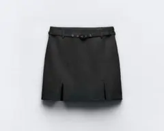 ZARA スリットスコート　ベルト付き