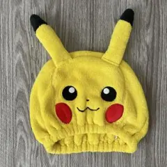 ​美品 ポケモン ピカチュウ タオルキャップ スイミング お風呂 プール 帽子