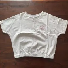 GAP クロップドTシャツ ホワイト　白　xs ロゴTシャツ　半袖