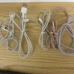 Lightningケーブル 4本とイヤフォンセット