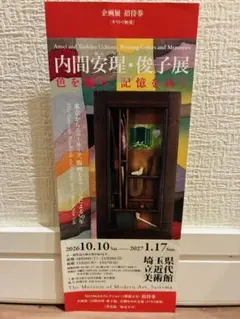 埼玉県立近代美術館 内間安瑆・俊子展　色を織り、記憶を紡ぐ チケット1枚