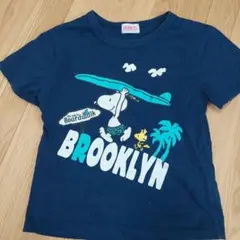 PEANUTS スヌーピー Tシャツ ネイビー BROOKLYNのサムネイル