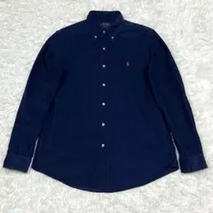 美品✨ラルフローレン コーデュロイボタンダウンシャツ ネイビー M ポニー刺繍