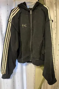 adidas サグクラブコラボ ジップパーカー - メルカリ