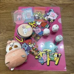 BT21 クリアファイル、キーホルダーくら寿司コラボクーナッツRJ、MANG