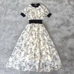 DRESSTERIOR シアー フラワー プリント 半袖 ワンピース ロングのサムネイル