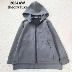 美品　2024SS セオリーリュクス　フーデッドトップス　パーカー　黒 美品 2024SS セオリーリュクス フーデッドトップス パーカー 黒 FALL