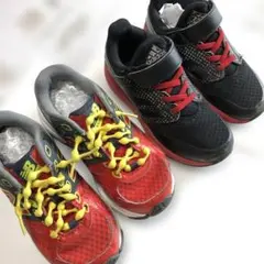 New Balance キッズスニーカー レッド/グレー