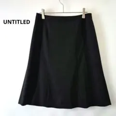 UNTITLED Aライン スカート SIZE 2 ブラックカラー