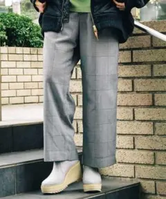 【新品】mercibeaucoup メルトロチェック パンツのサムネイル