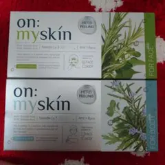 【新品・未使用】on: myskin ハーブピーリング パック 2種