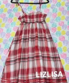 LIZLISA★doll☆チェックキャミワンピ美品のサムネイル