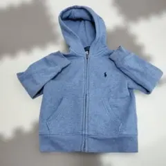 ポロラルフローレン　青色パーカー（裏起毛）3/3T