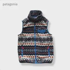 パタゴニアpatagoniaシンチラベストフリース総柄SスナップTナノパフR1