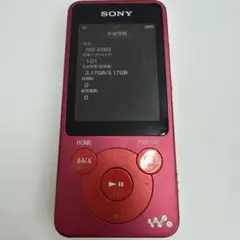 SONY ウォークマン NW-A20シリーズ レッド 初期化済み 充電コード付き
