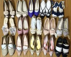 【新品】レディース　靴　パンプス　サンダル　まとめ売り　15点