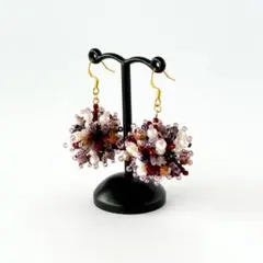 お呼ばれにオススメ！可愛くて上品なピアス／イヤリング（ハンドメイド）