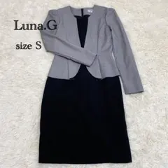 Luna.G ルナジー フォーマル ワンピース 重ね着風 スーツ お食事 卒業式