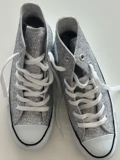 CONVERSE ALL STAR シルバー グリッター スニーカー