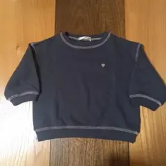 hichon しまむら コラボ ハートトレーナー　裏起毛　ベビー　90