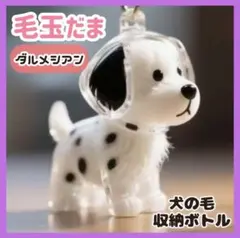 けだまだま ダルメシアン 犬 メモリアル ペット キーホルダー 保存 チャーム