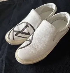 Louis Vuitton ロゴプリント スリッポン