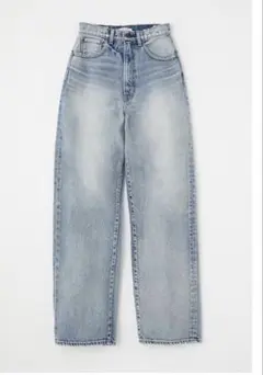 MOUSSY HW DAMAGE LOOSE STRAIGHTデニム24インチ