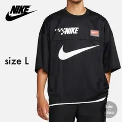 L【新品】ナイキ NIKE NSW スウッシュ Tシャツ ブラック ビッグロゴ