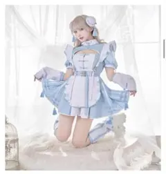 マリームーン コスプレ 天使界隈 水色 チャイナのサムネイル
