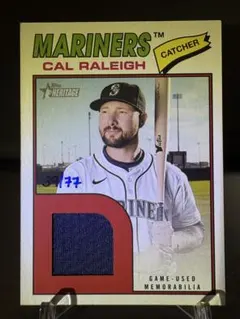 topps update cal raleigh relic 99シリアル - メルカリ