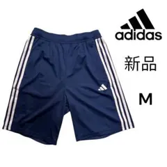 新品 adidas トレーニングショーツ ダークブルー Mのサムネイル