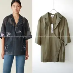 GANNI ガニー KIMONO ラップ ブラウス シャツ トップスのサムネイル