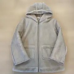 MPS フード付きムートン風コート size140 ベージュ