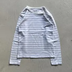 90s agnes b. border l/s ボーダー ロンt 白 青 0