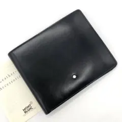 未使用級✨モンブラン　 レザー　二つ折り財布 マイスターシュテュック　 ブラックのサムネイル